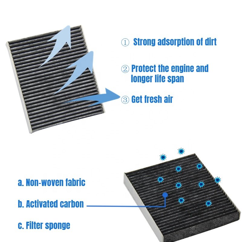 HAINTE Cabin Air Filter Replacement for CP157 Cabin Filter CF12157 Activated Carbon Fit for Mazda CX9 Lexus RX350 for Toyota