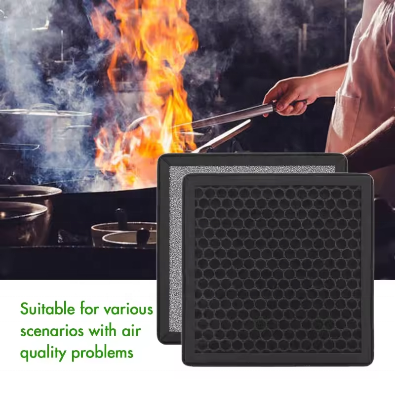 Activated Carbon Filter Pads Electrical Panel Fan Charcoal Smoke Filter Polyurethane Foam Charcoal Filter