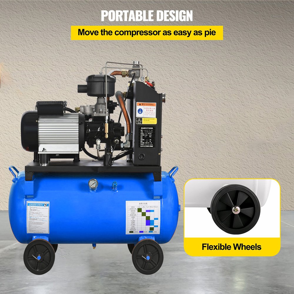 Portable Air Compressor 2.2kw with 90L Tank Pancake Compressor 116 PSI Ultra Quiet Compressor for Spraying