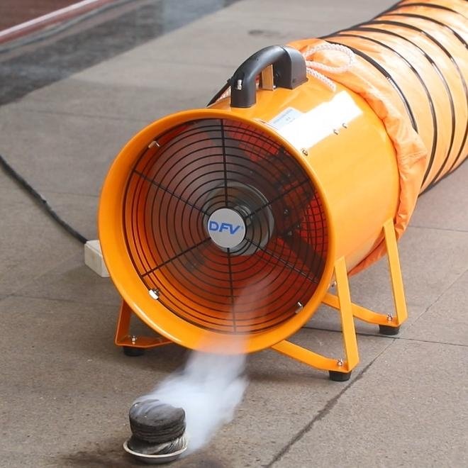 Manufacturer Supply Industrial Axial Fan Flow Portable Smoke Exhaust Axial Fan