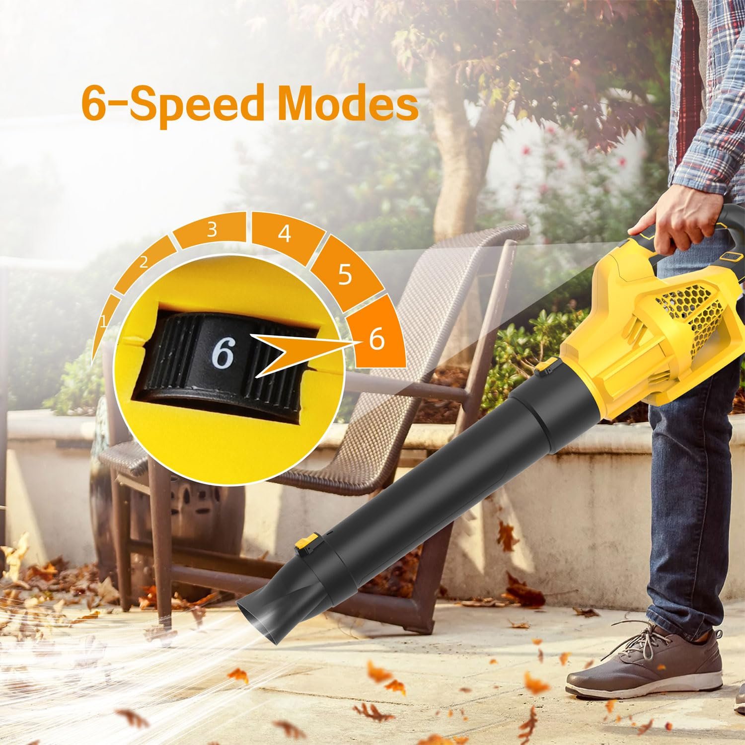 40v Cordless Leaf Blower Battery Cordless Garden Blower Leaf Blower Fan on Sale for Patio Cleaning Lawn Care