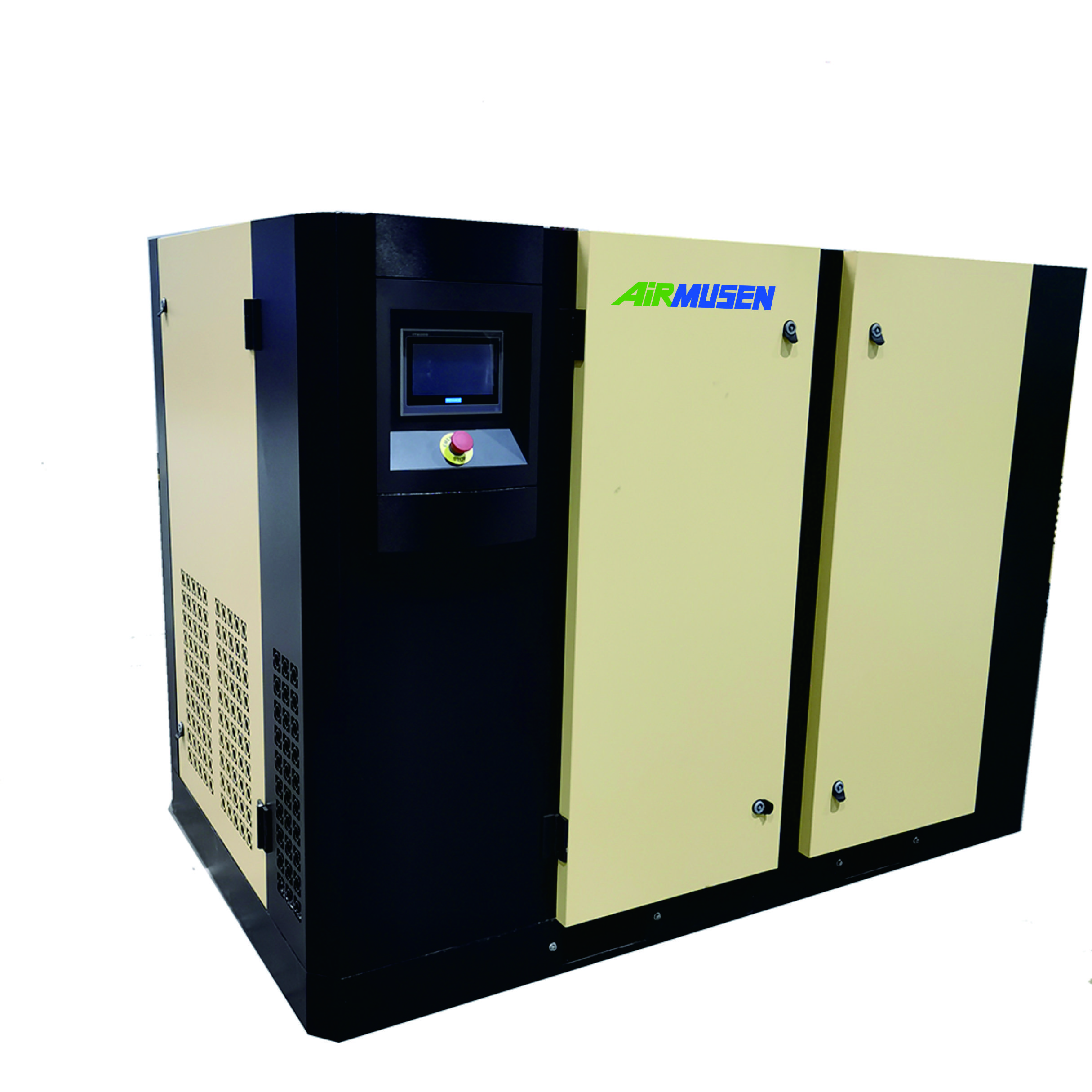 AIRMUSEN Factory Direct Sell 55kw 75hp 8/10 bar One Stage /two Stage Water/air Cooled Screw Type Industrial Use air Compressor