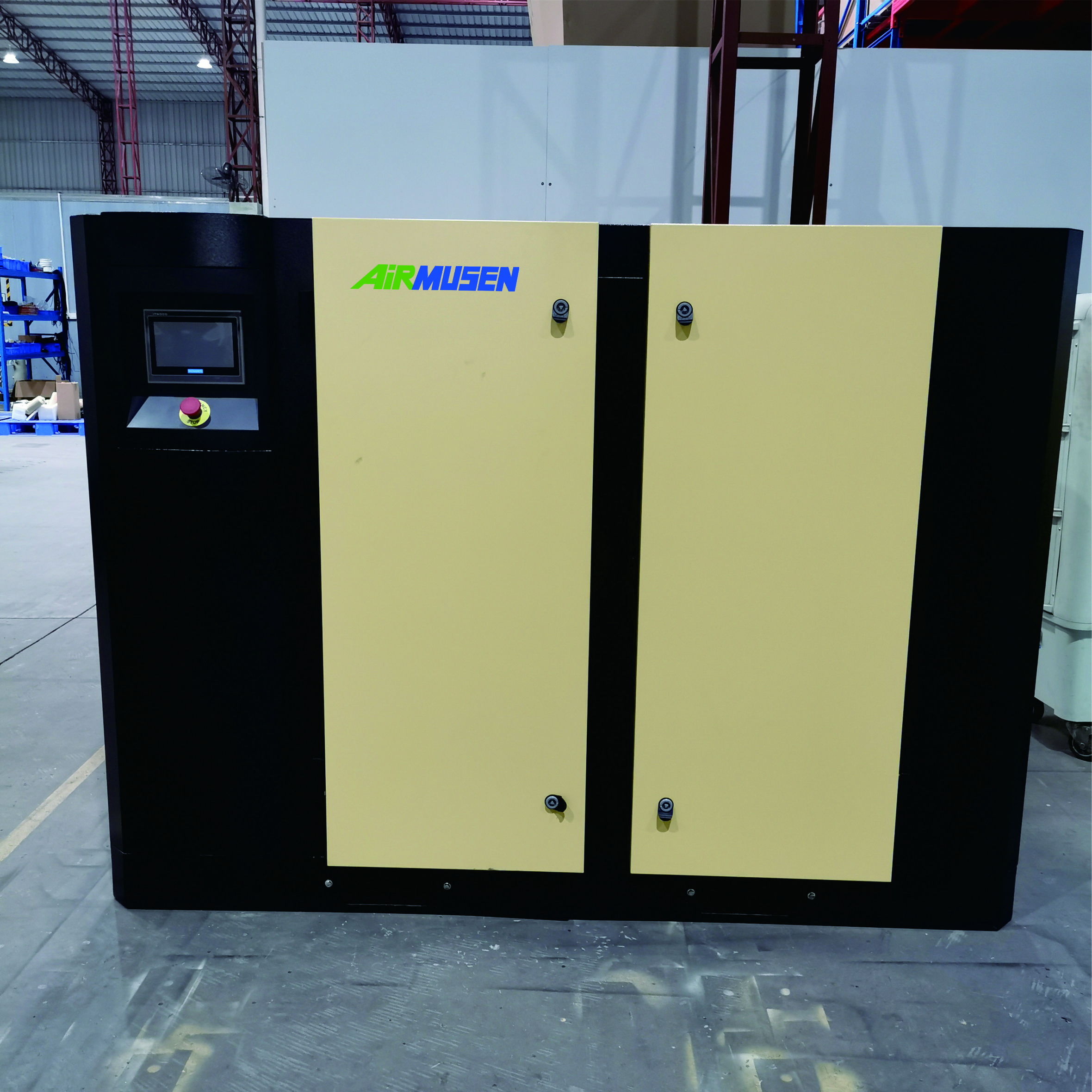 AIRMUSEN Factory Direct Sell 55kw 75hp 8/10 bar One Stage /two Stage Water/air Cooled Screw Type Industrial Use air Compressor