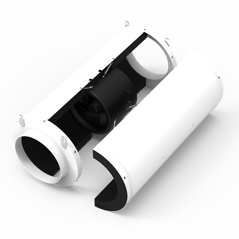 EC 6 Inch 45W 594CMH Duct Silent air Blower