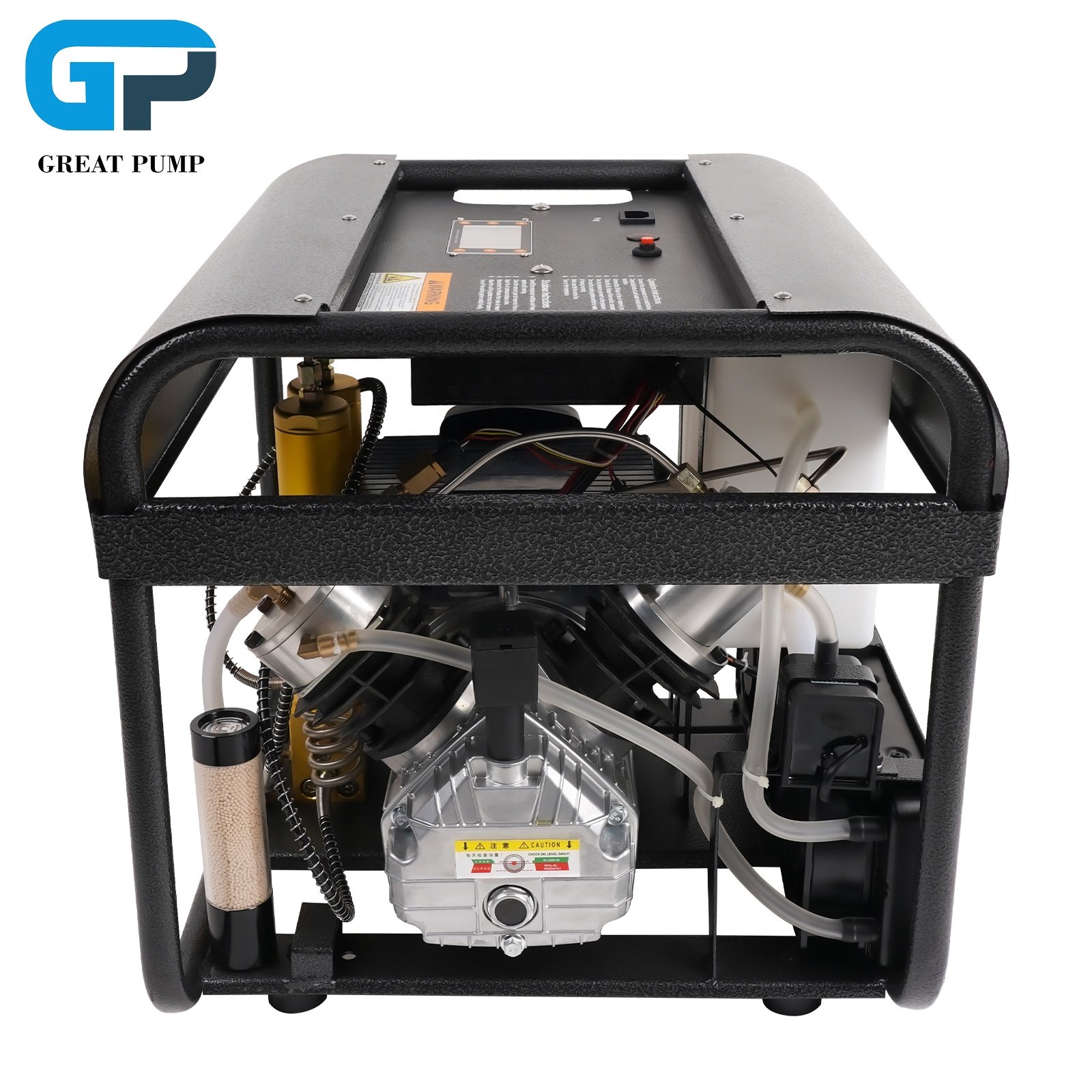 GP Auto Purge LCD High Pressure 300bar 4500psi 30mpa Double Filter Scuba Breathing Diving Inflatable Bottle Air Compressor