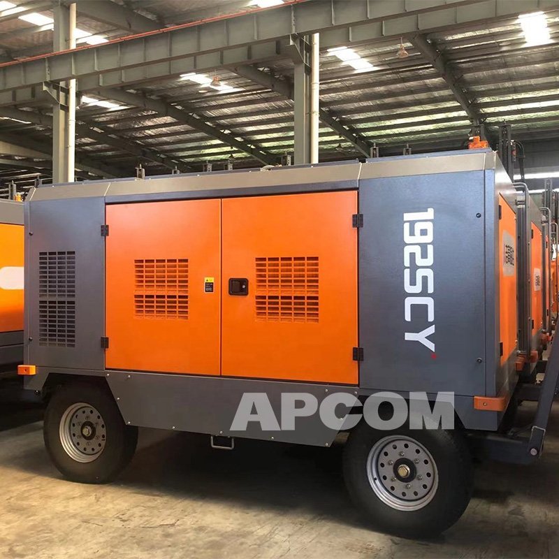 Cummins Diesel Engine Screw Air Compressor APCOM 192SCY 17bar 750 Cfm 17 Bar 19m3 700CFM High Pressure Compressor 1000cfm 25bar