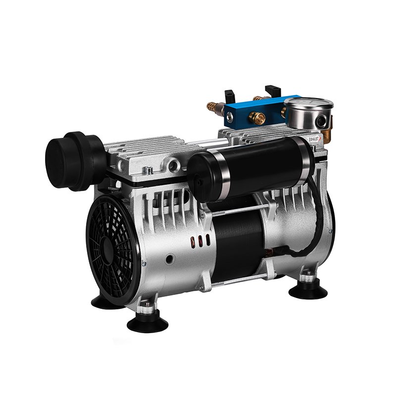 Portable 550W Single-Phase Air Compressor Pump Pond Aeration Fish Farming Low Noise High Pressure Oil-Free Piston Type Engine