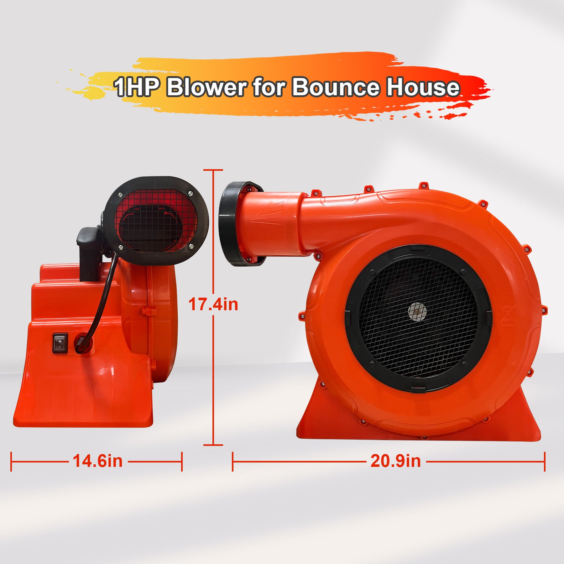 220V 1HP Electric Air Blower for Family Camping Multi-Function Inflates Mattresses & Pools OEM Customizable! Essential for Fun!