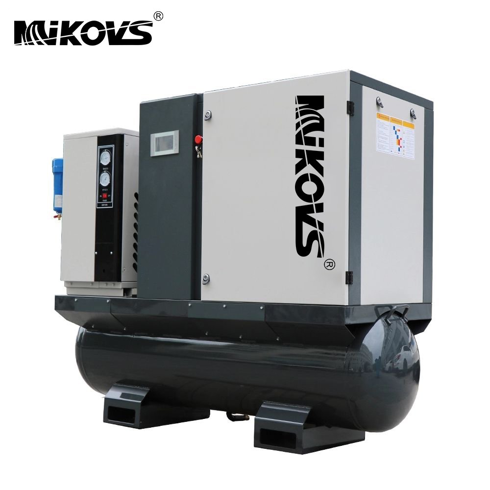 Competitive Price air Compressor 22kw/30hp/8bar Industrial Screw Air-compressors with tank and air Dryer