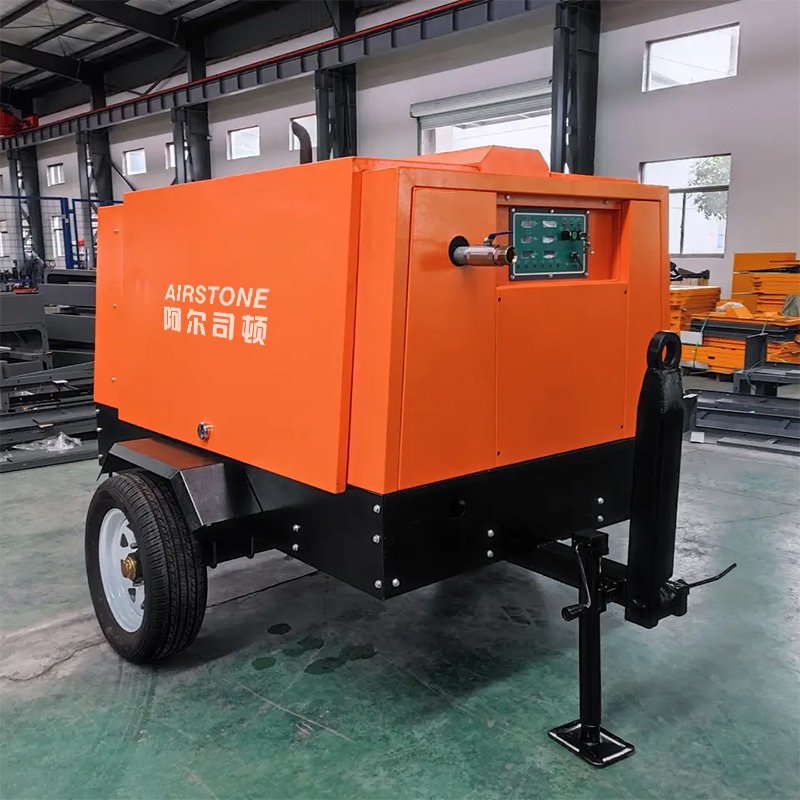 Airstone ASCY5/8 185 Cfm 150 psi Portable Diesel Air Compressor for Drilling Rigs 3