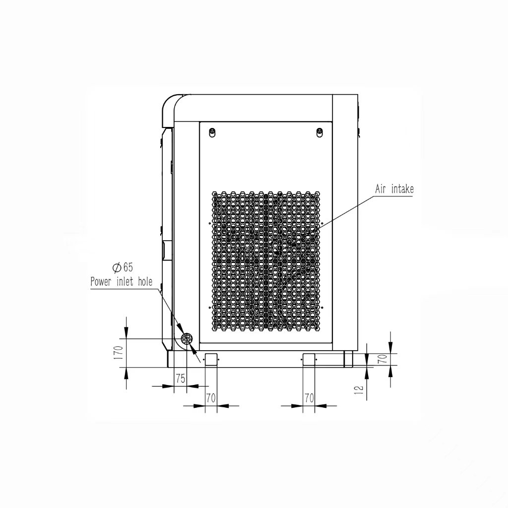 UNITED 0.8Mpa 45KW Single-stage VPM Screw Air Compressor Air Cooled 380V/50Hz Inverter Compressor High Quality