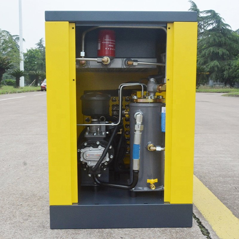 New 7.5kw 8hp DC Industrial Compressor Machine Lubricated Air-Screw Air Compressor for Industry With 8 Bar Working Pressure