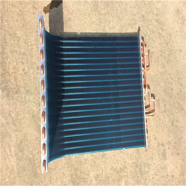 Heat Pump AHU Air Conditioner Golden Aluminum Fin Copper Tube L Shape Evaporator Coil Heat Exchanger