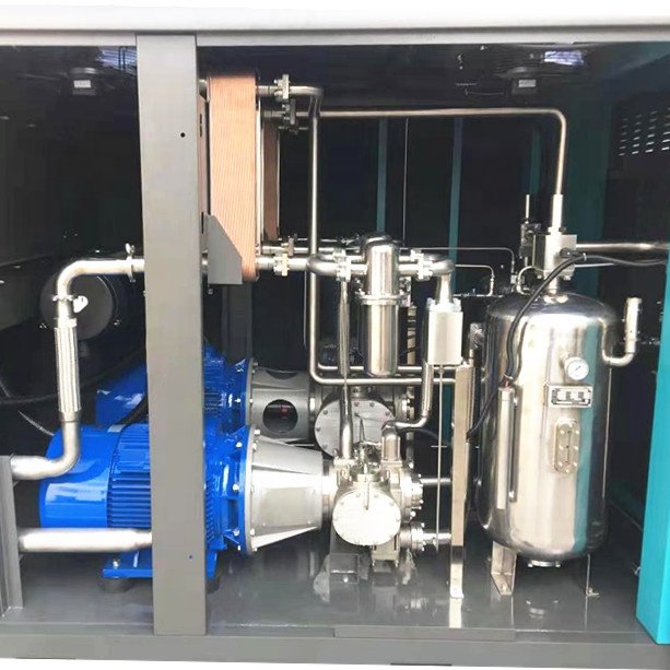 185KW Oilfree Screw air Compressor 8bar13bar 16bar Screw air Compressor Three Stages High Pressure Oilfree air Compressor