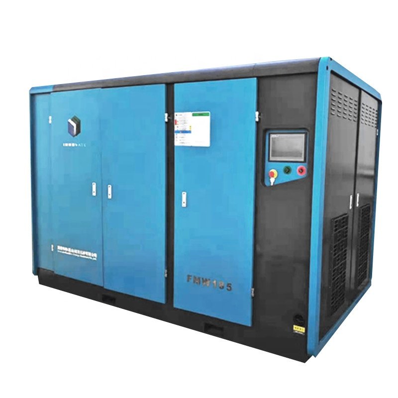 185KW Oilfree Screw air Compressor 8bar13bar 16bar Screw air Compressor Three Stages High Pressure Oilfree air Compressor