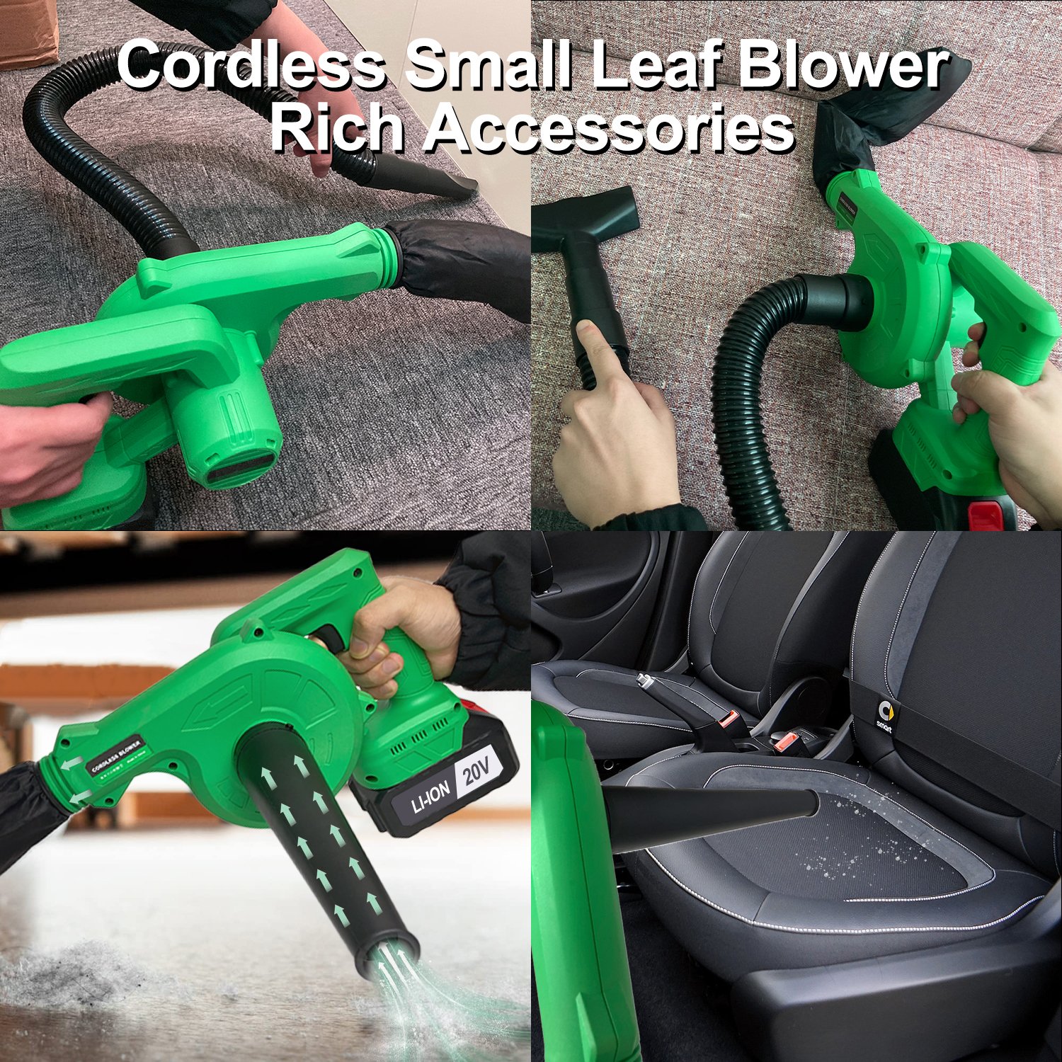Powerful 20V Cordless Electric Leaf Blower US Local Warehouse DIY Cleaning Battery Operated Blowers