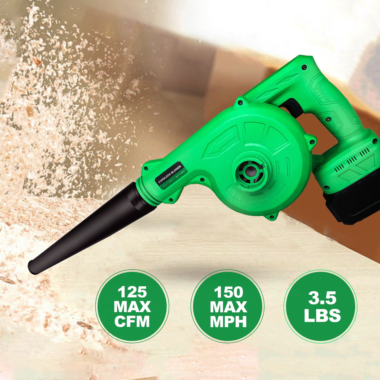 Powerful 20V Cordless Electric Leaf Blower US Local Warehouse DIY Cleaning Battery Operated Blowers