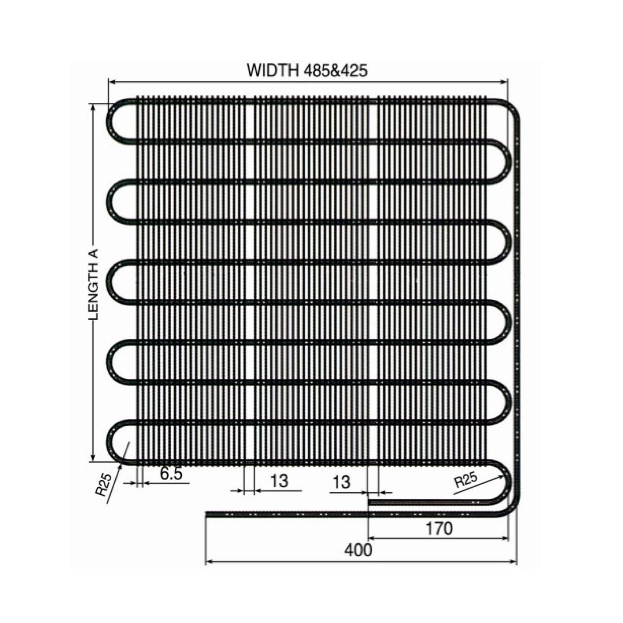 Factory Price Hot Sale Wire on Bundy Tube Condenser for Refrigerator