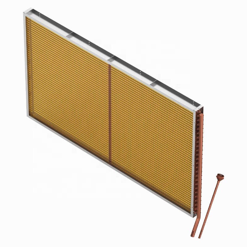OEM Customized Copper Fin-tube Coil Evaporator Condenser High Quality Refrigerant Cooled Min Heat Exchanger for Container/marine