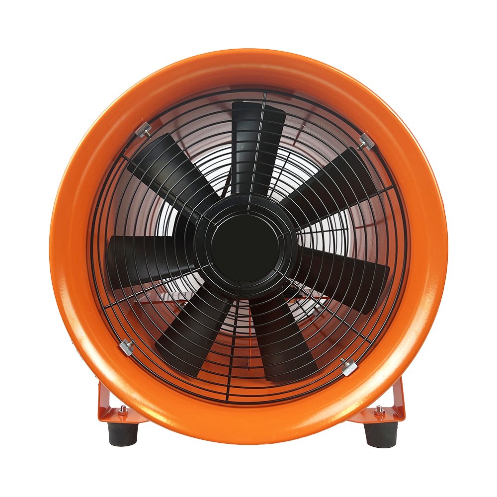 China Supplier 110/220V Ac Dc Electric Handle Flexible Ducted Industrial Exhaust Fan High Velocity Blower Fan