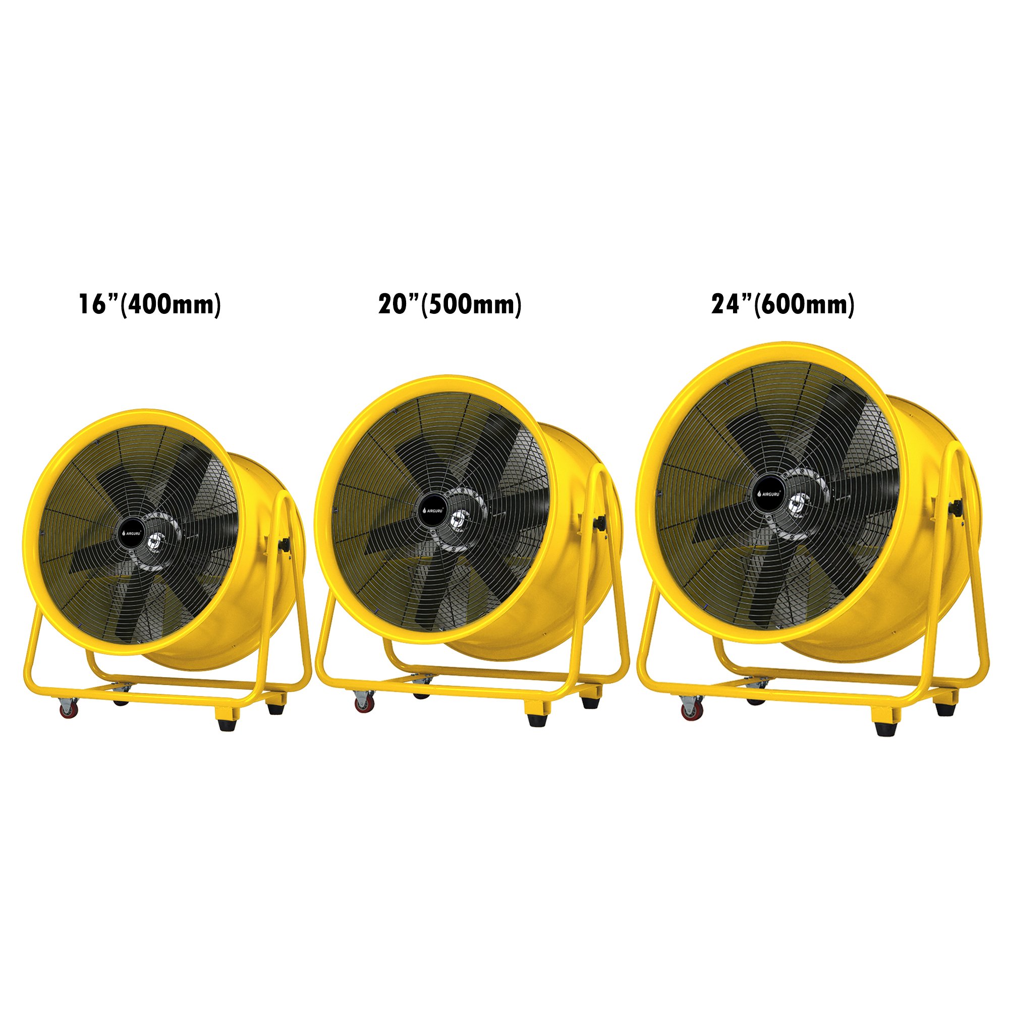 Puraero 8inch 200mm Blower Industrial Portable Metal Fan CE SAA Axial Fan with PVC Ducting Hose for air Extractor Dust Collect