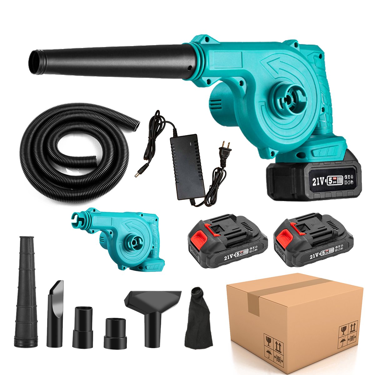 Hot Sale 2 in 1 Blower Portable 21V Garden Leaf Blower with Battery Air Electric Cordless Leaf Blower Cordless