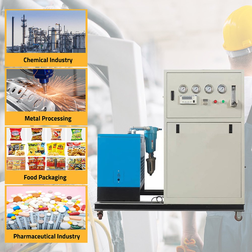 Small Nitrogen Generator Chinese Supplier Portable 3M3/H 99.99% Purity Nitrogen Generator for Food Nitrogen Making Machine