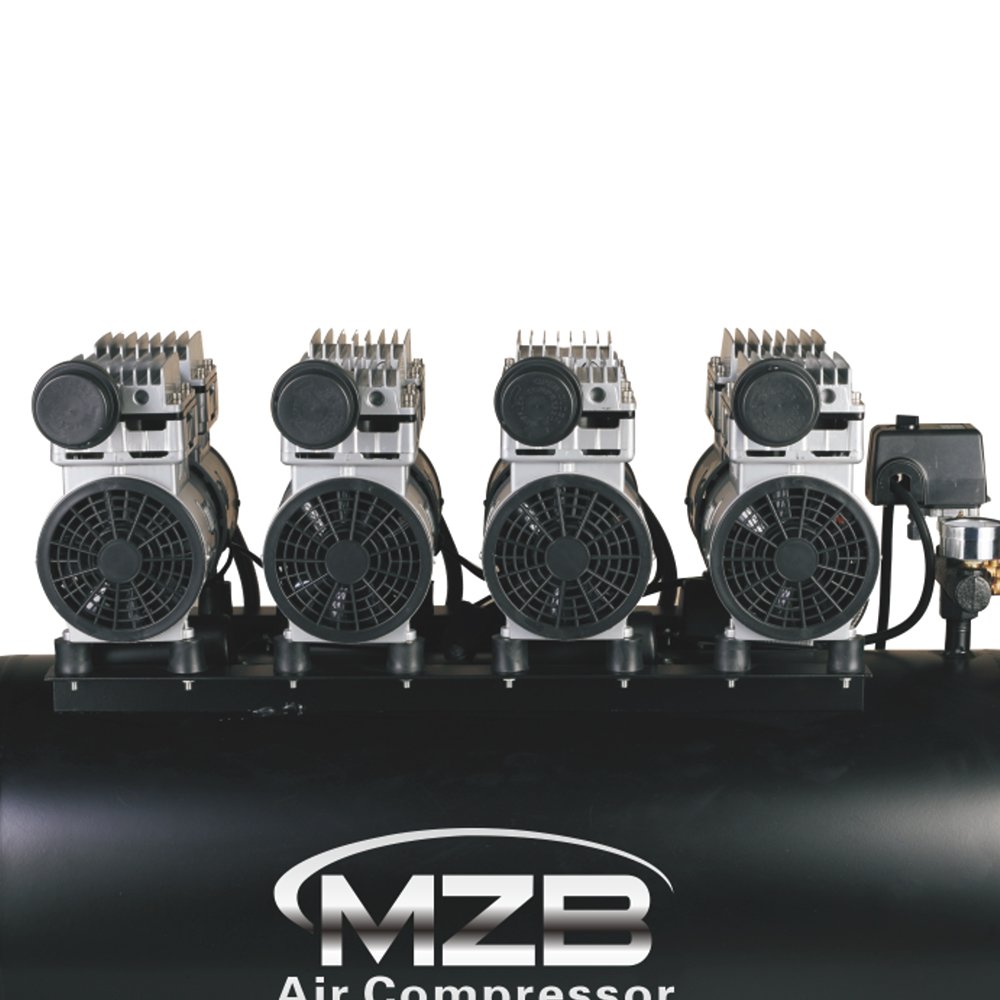 MZB High Quality Silent Oil -free air Compressor 90L 1HP*4