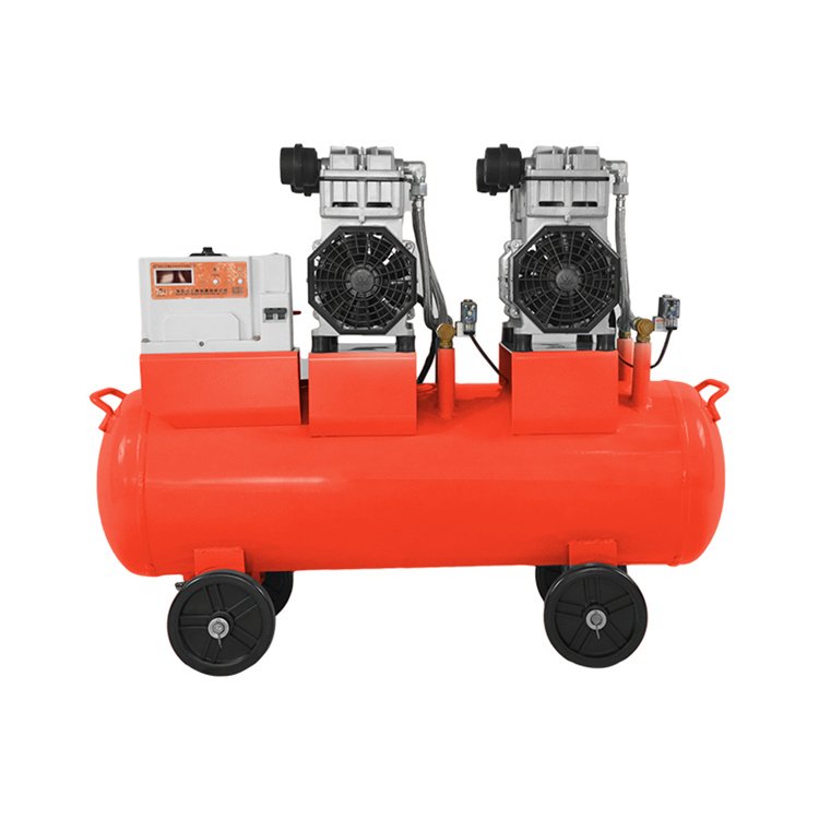 Silent Oil-free Air Compressor 70L 1680W*2 280L/min Professional Factory Production