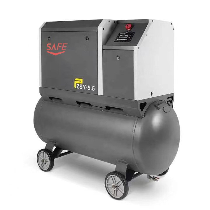Chinese Industrial Compressor Customized Drive 8bar 10bar 220v 380v 5.5kw Industrial Rotary Screw Air Compressor