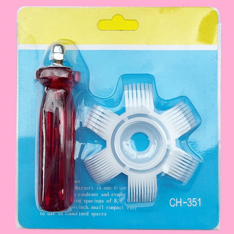 Air Conditioner Fin Cleaning Tool Home CleanerTool Coil Comb AC Condenser Radiator Universal Folding Brush Cleaning Tool Gun