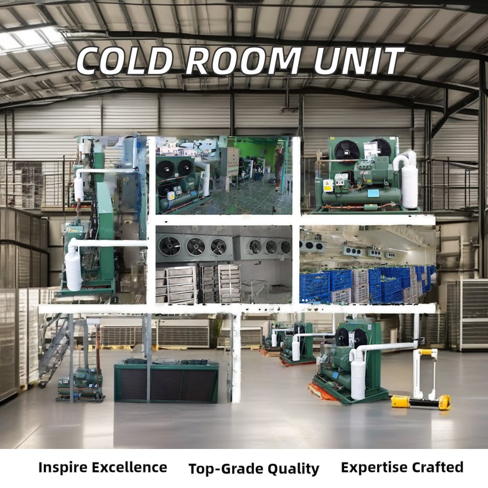 New Bitzer Compressor Air Cooled Condensing Unit for Low Temperature Cold Room Refrigeration for Restaurant Industries