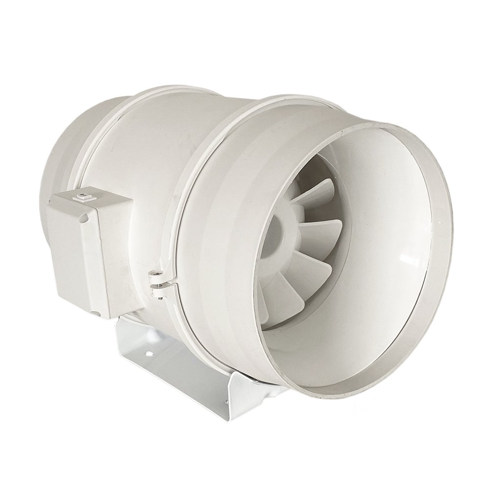 2025 Hot Selling Low Noise 4''5''6''8'' Plastic TT Duct Fan 2 Speed Levels Controllable Exhaust Fan for Ventilation