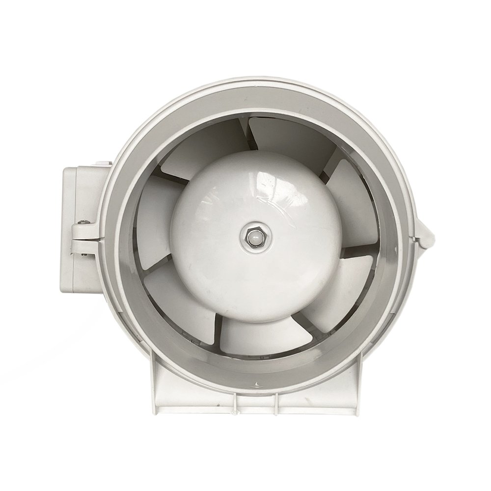 2025 Hot Selling Low Noise 4''5''6''8'' Plastic TT Duct Fan 2 Speed Levels Controllable Exhaust Fan for Ventilation