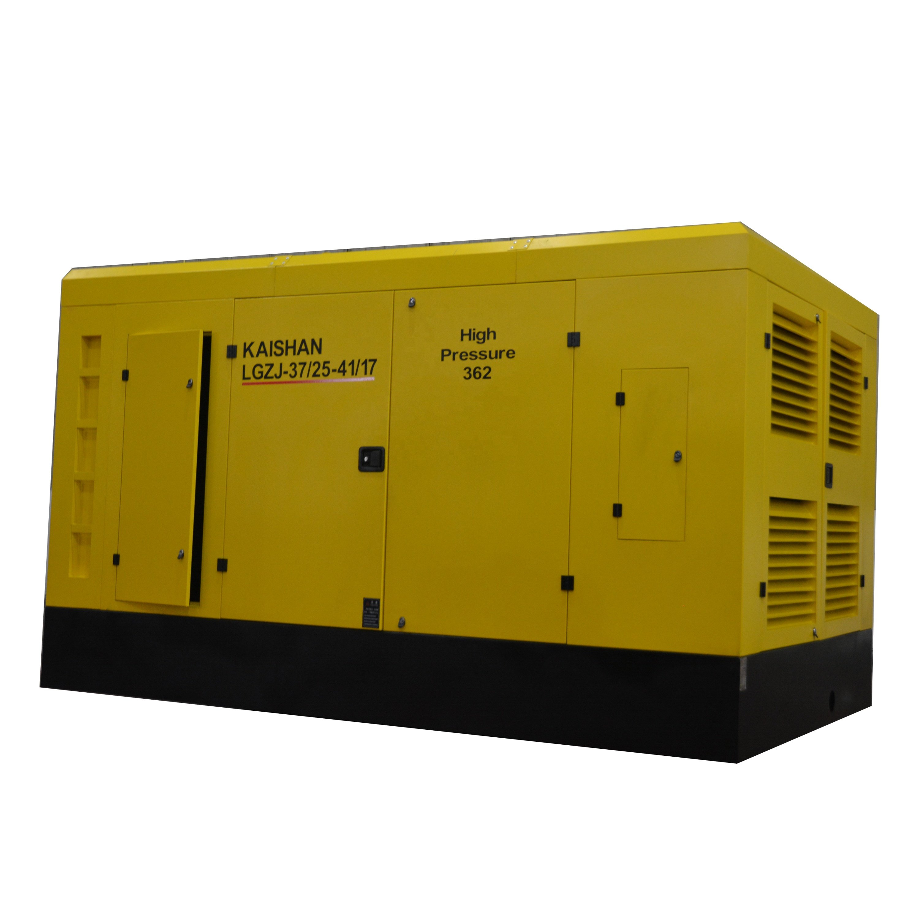 Portable diesel 360 Cfm Screw air Compressor for Borehole Drilling