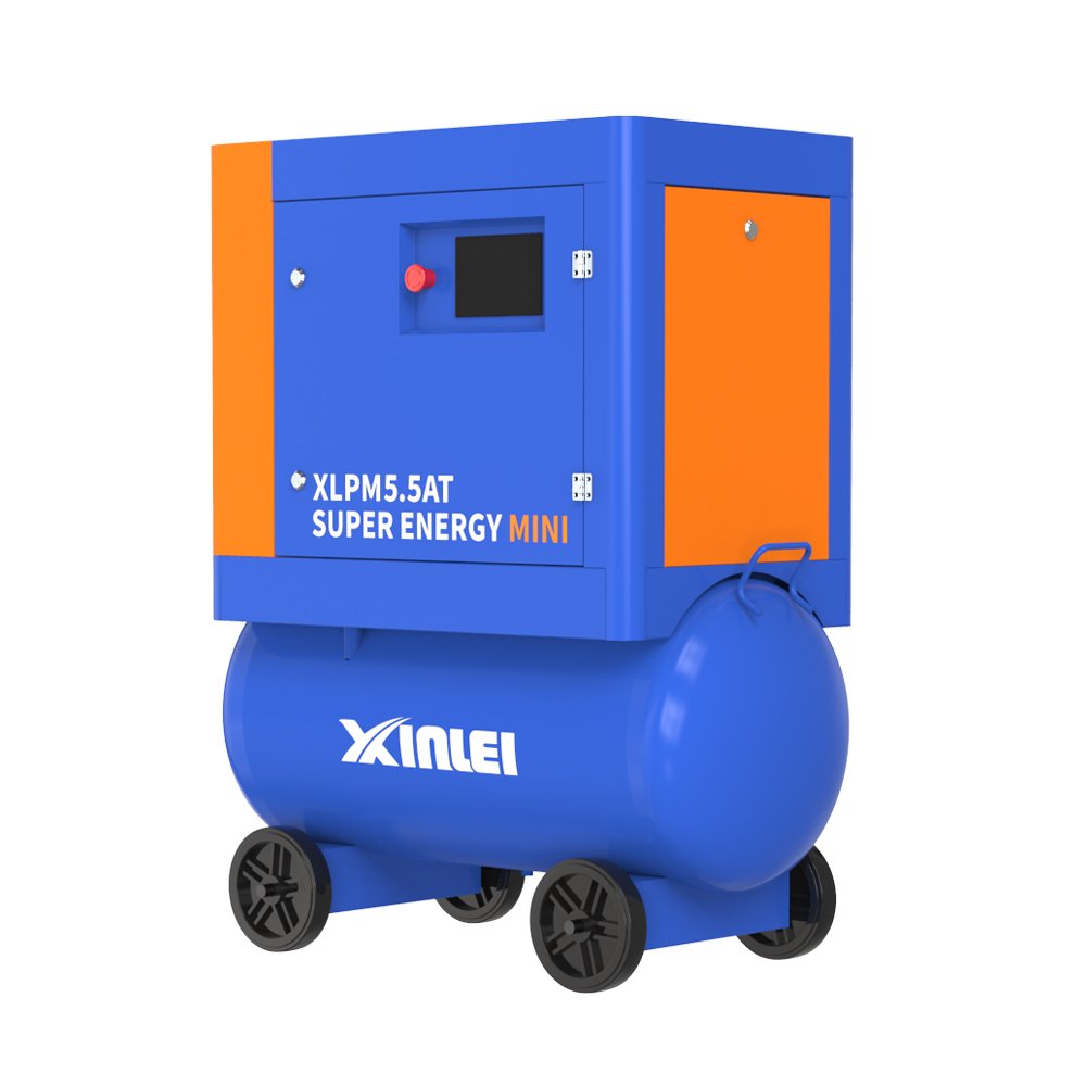 XLPM5.5AT High Efficiency Mini Air Compressor Equipment Rotary Double Screw Air Compressor