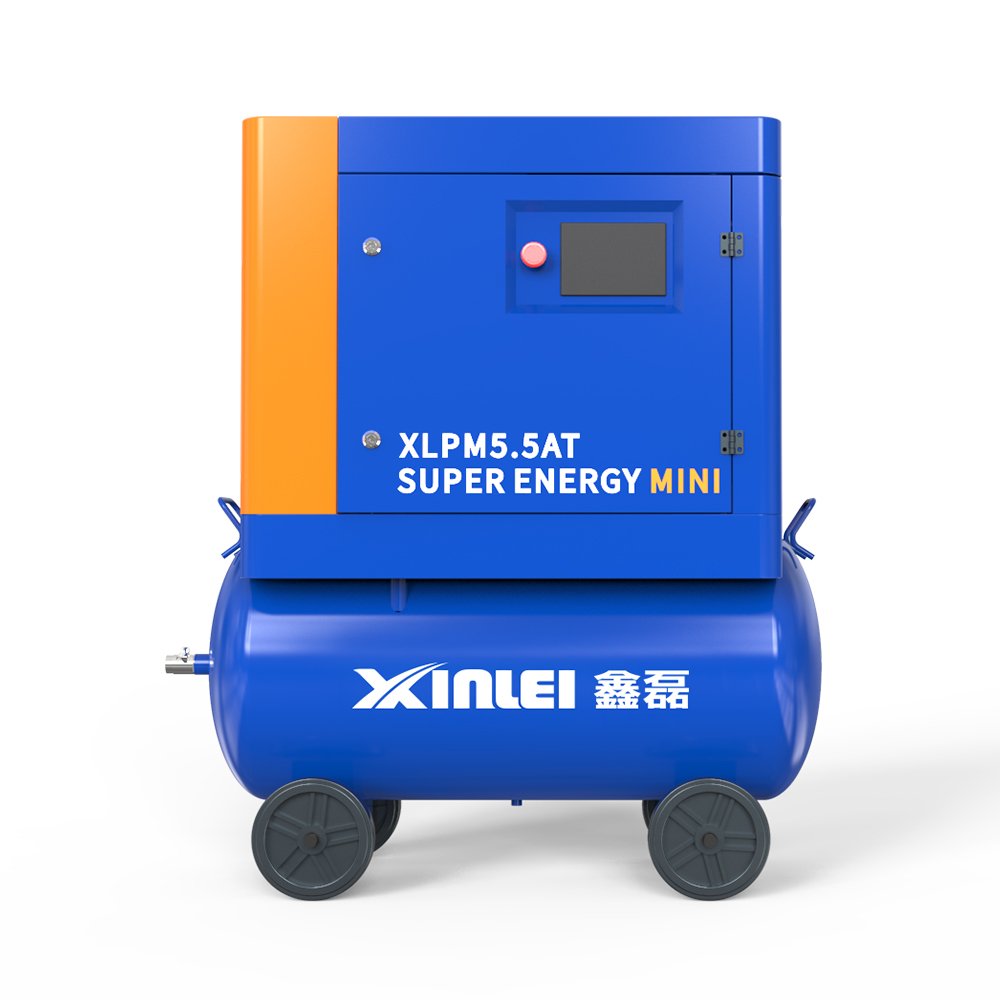 XLPM5.5AT High Efficiency Mini Air Compressor Equipment Rotary Double Screw Air Compressor