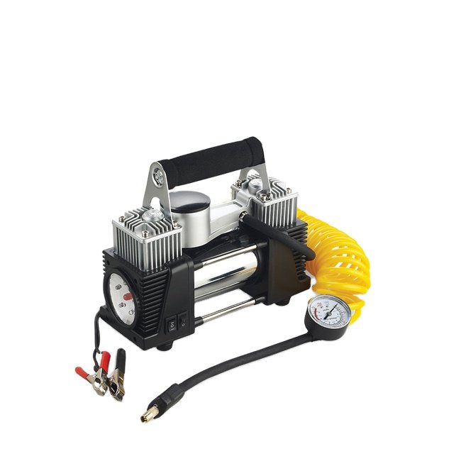 High Quality 150PSI Double Cylinder Portable air Compressor, Heavy Duty Tire Inflator, 12V Automobile Tire Pump