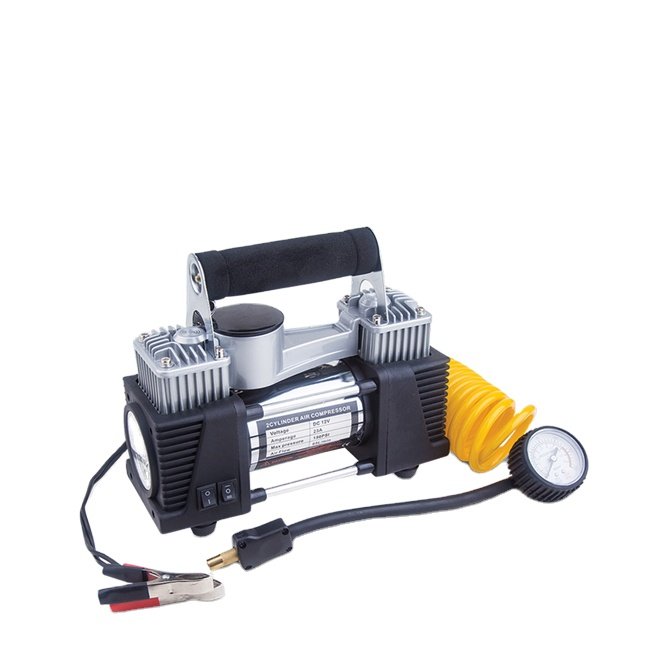 High Quality 150PSI Double Cylinder Portable air Compressor, Heavy Duty Tire Inflator, 12V Automobile Tire Pump