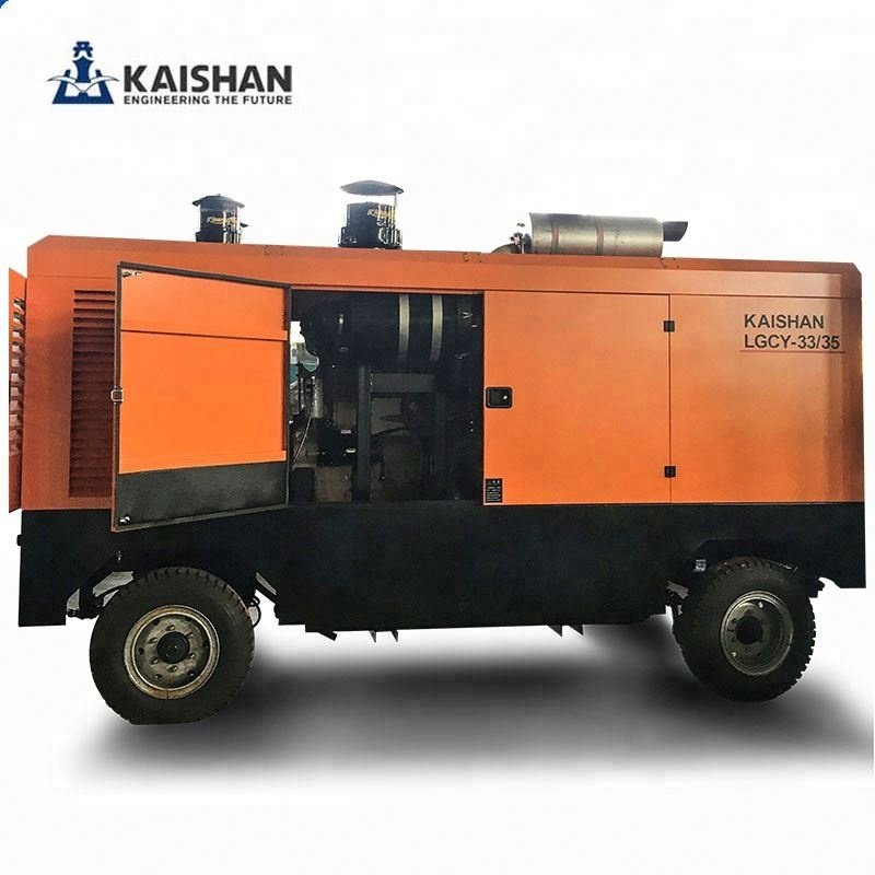 Kaishan LGCY 6-7 diesel Driven Portable Screw Air Compressor for Drilling Equipment