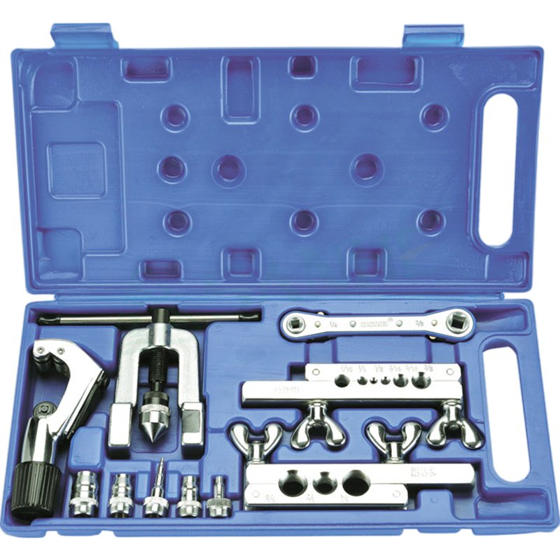 Air Conditioning Parts Repair Kit Flaring Tool Portable Repair Box Set for HVAC System