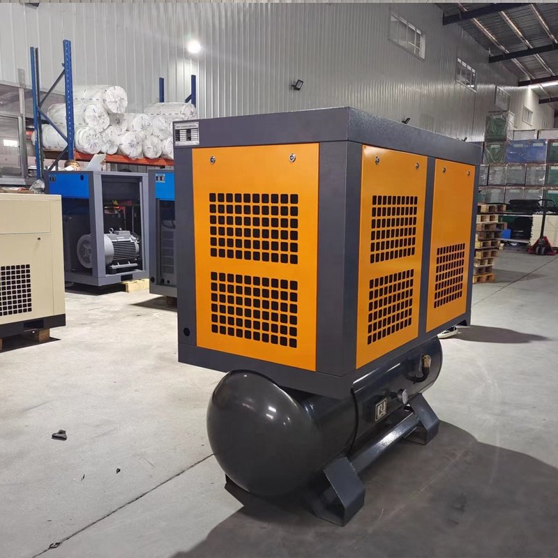 Airstone 15kw 20hp 8Bar Integrated All in One Screw Air Compressor with Dryer Tank Filters for Stainless Steel Processing