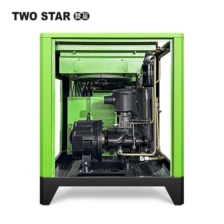 China Factory 7.5-630kw Stationary Motor Driven Air/Water Cooled Oilless/Injected Rotary Screw Air Compressor