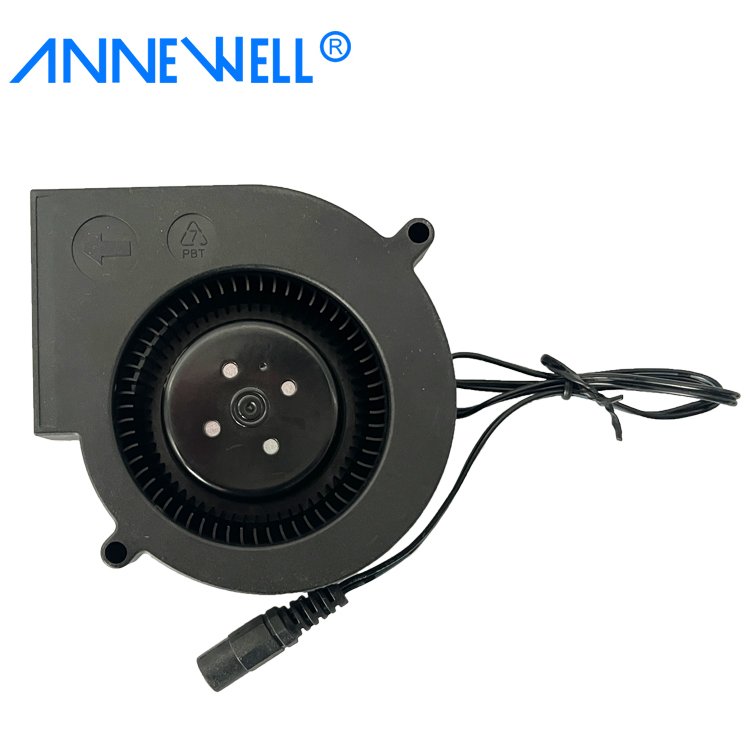 OEM 97mm DC 12V 24V 36V High Speed Centrifugal Air Blower Fan With AC Plug 3 Speeds Controller 9733 Heater BBQ Small Blower Fan