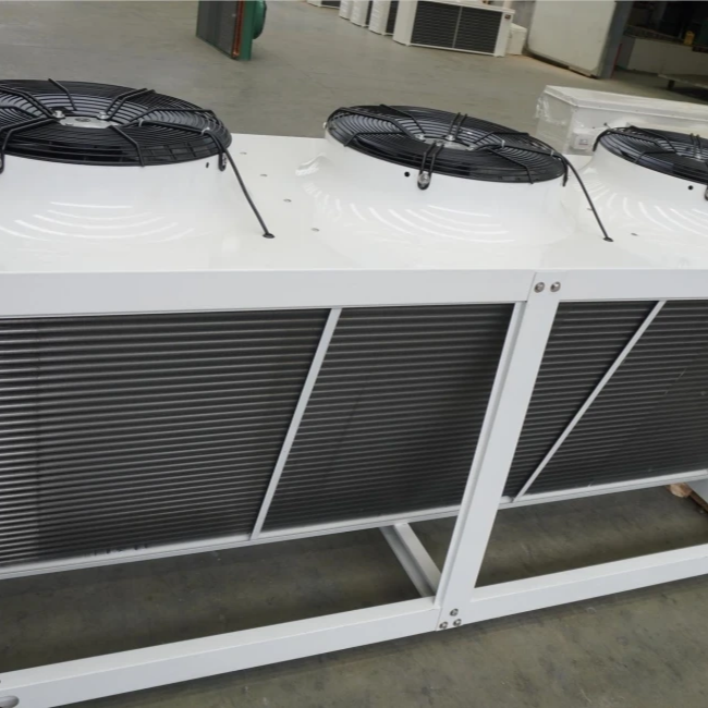 Industrial 6hp FNV Type Hermetic Air Cooled Remote Condenser Unit for Food Fish Beef Pork Deep Frozen Ice Cream Beverage Factory