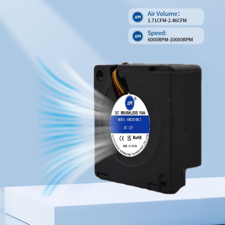 Factory Direct Dc Fan Centrifugal 30mm 30x30x10mm 3010 Dc Brushless Blower Cooling Fan Dc 12v Fan