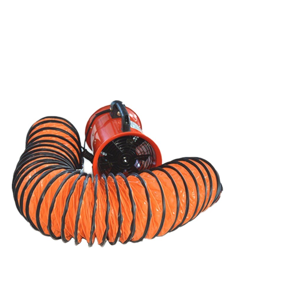 200mm Portable Ventilation Blower Fan 220V with 5m Flexible Hose Motor Aluminum OEM AC Duct Fan Axial Flow Fans Larissa