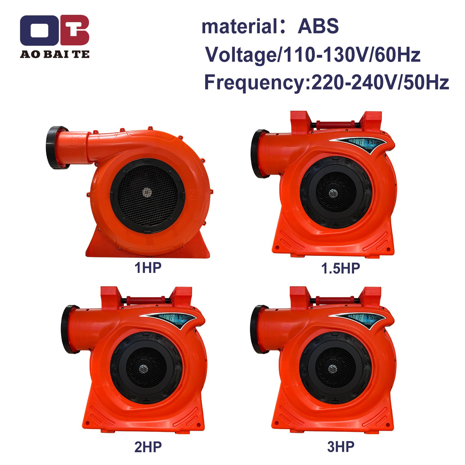 3HP Inflatable Blower Air Blower for Bouncy Castle and Inflatable Tent for Bounce House