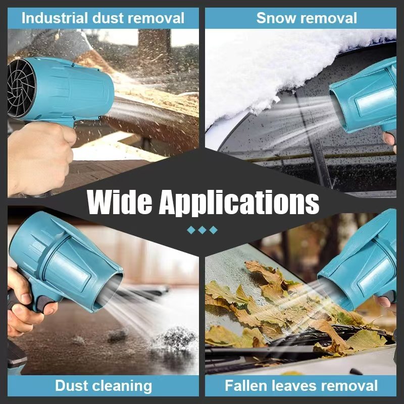 200M/S Brushless Turbo Electric Blower Turbo Jet Fan Violent Blower Car Dryer Handheld Leaf Snow Dust Blowing Tools