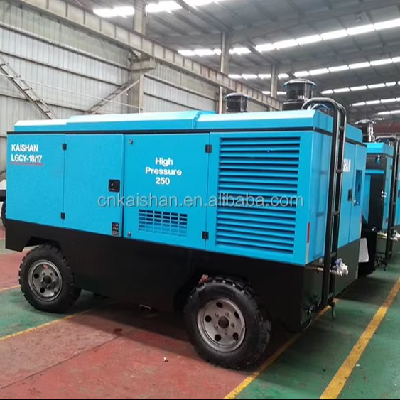 Kaishan LGCY-18/17 LGCY- 33/25 4 Wheel Portable Diesel Screw Air Compressor